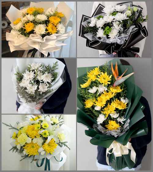贵州黔西南州望谟县石屯镇冉道村白事花束代送